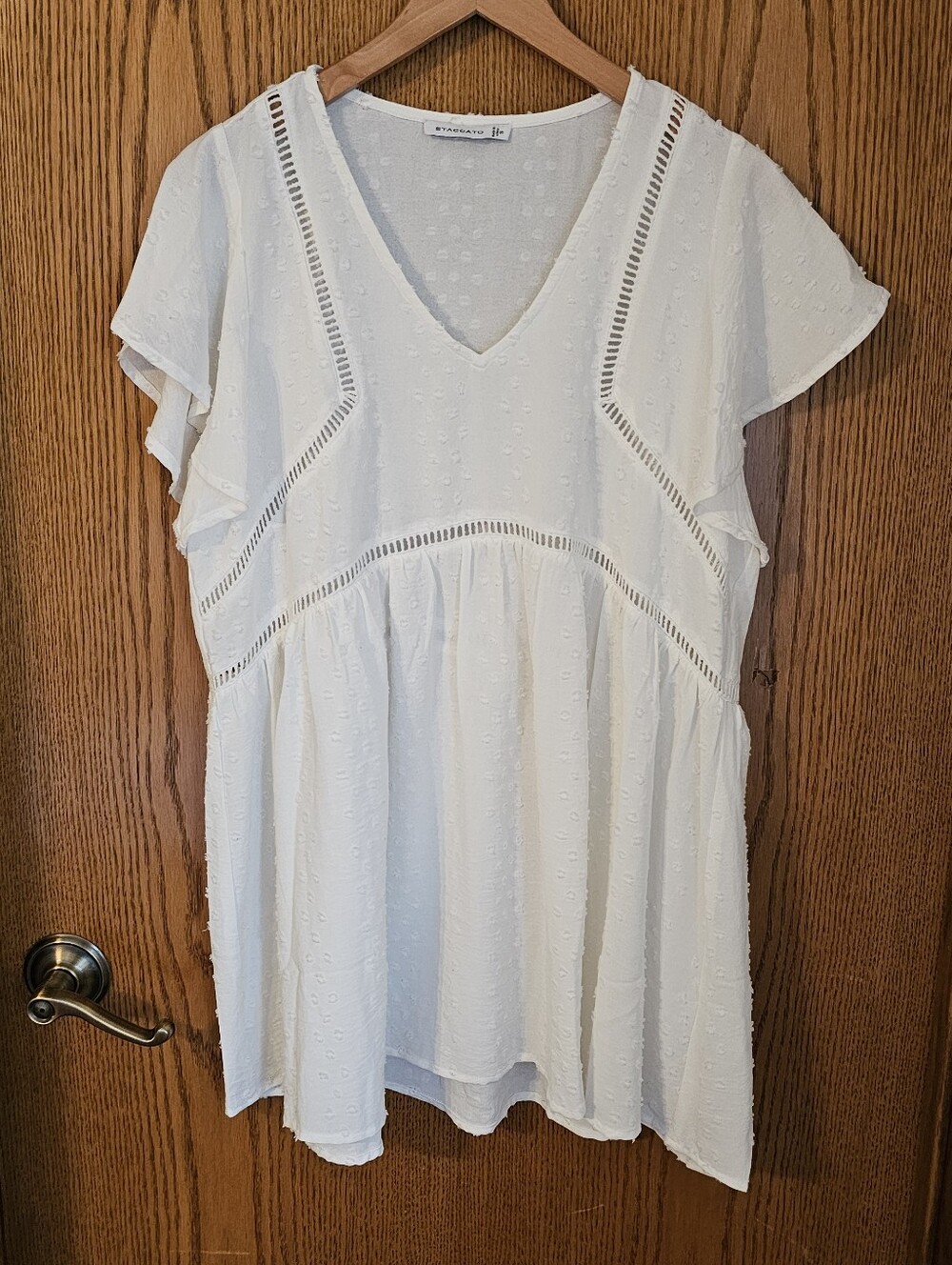 Staccato Womens White Top